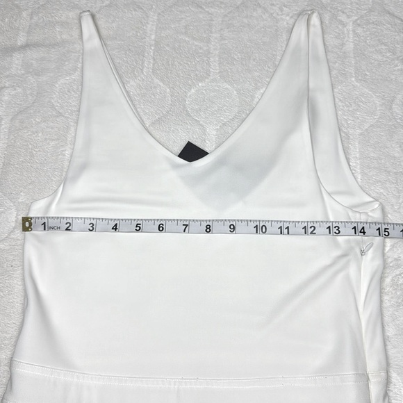 Rag & Bone White Viscose Midi Dress Fit Flare Balletcore Minimalist Modern Sz M - Picture 7 of 13